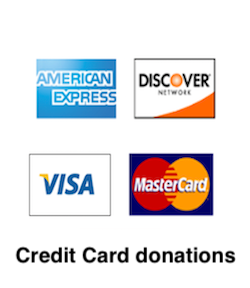 Donate via credit cards