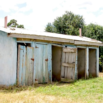 Existing girls' latrines